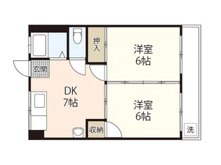 コーポ大本【4階】の間取り
