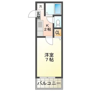 ヴィラ住吉【2階】の間取り