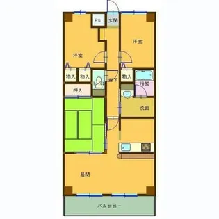 ライオンズマンション佐古六番町【4階】の間取り