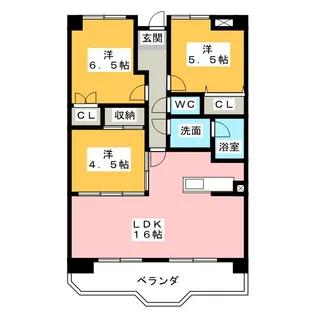 GENIUS【7階】の間取り