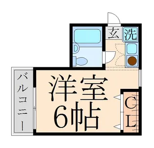 メゾンパティオ【2階】の間取り