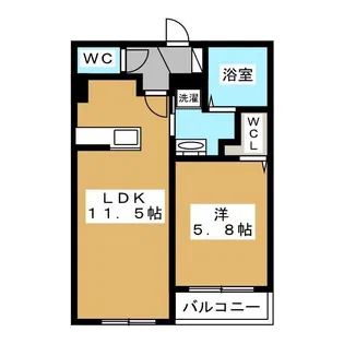 Franklin Ave.【3階】の間取り