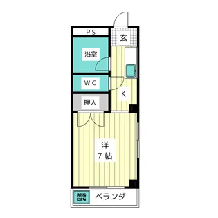 グリーンビレッジB【2階】の間取り