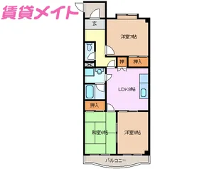 メゾン・ド・ジュール【2階】の間取り