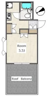 1Kの間取り画像