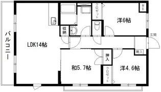 静岡県浜松市中央区葵西3【マンション】の間取り
