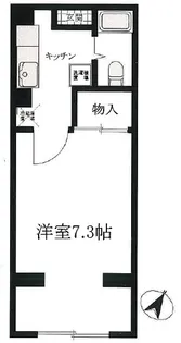 東京都文京区本駒込6【マンション】の間取り