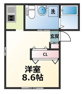 コーラルマンション【1階】の間取り