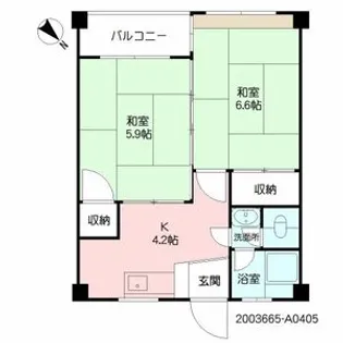 籠町ビル【4階】の間取り