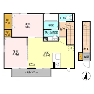 グラン・アズール B【2階】の間取り