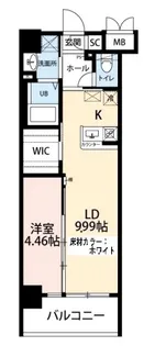 ウイングス三郎丸【6階】の間取り