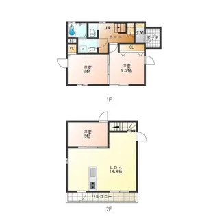 静岡県沼津市本錦町【一戸建】の間取り