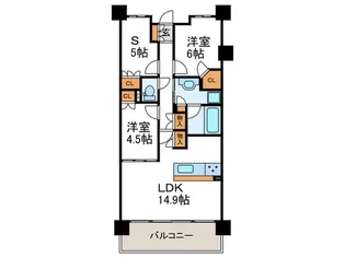 ウィルローズ京都御陵【2階】の間取り