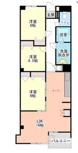 MKマンション 矢作台パレス【1階】の間取り