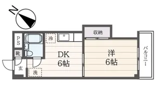 コーポ山下【2階】の間取り
