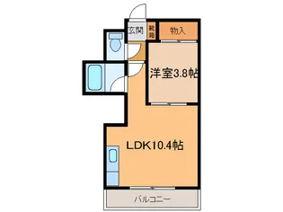 リベラル【2階】の間取り