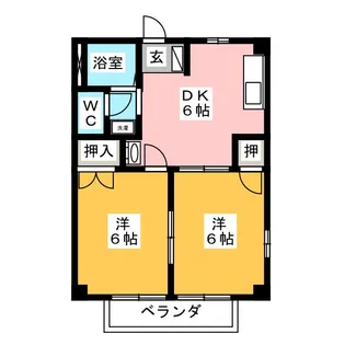 ファミール大口A【1階】の間取り