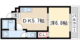 プルス塚本【1階】の間取り