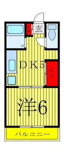栄ハイツ【2階】の間取り