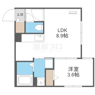 AND-hondori【1階】の間取り