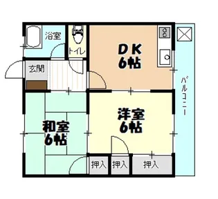 笹本マンション【2階】の間取り