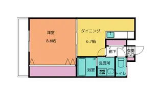 アートシャルマン東仙台【1階】の間取り