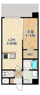 Modern Palazzo 文教通りGrow【5階】の間取り