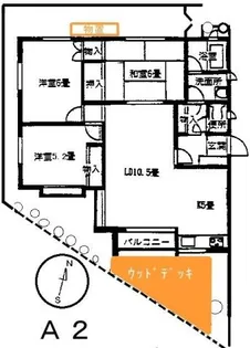 カルチェラタン翠Aの間取り