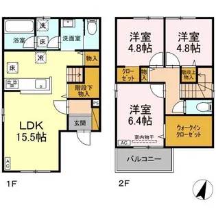 千葉県市川市大野町2【一戸建】の間取り