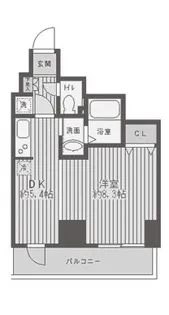 レジディア蒲田【5階】の間取り