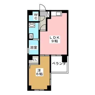 Ruscello徳川町【2階】の間取り