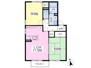 岩手県盛岡市西見前12地割【アパート】の間取り