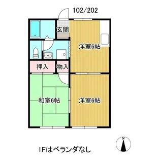 プレジュール河辺【1階】の間取り
