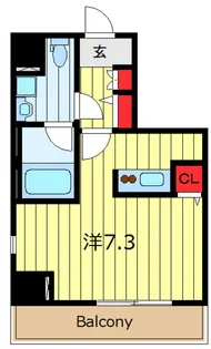 ティモーネ日暮里イースト【7階】の間取り