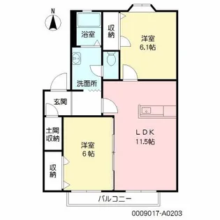 ミカコーポ I【2階】の間取り