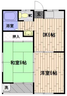 コテージ和田【2階】の間取り