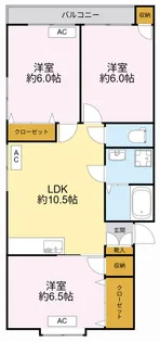 井草ハイデンス【2階】の間取り