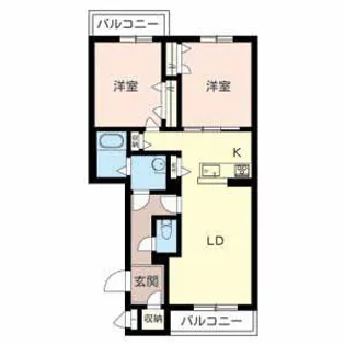 シャーメゾン渋川【1階】の間取り