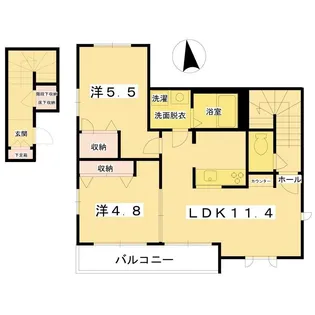 アトリエール【2階】の間取り