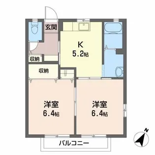 バリュージュ本陣【1階】の間取り