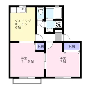 サニーヒルズB棟【2階】の間取り
