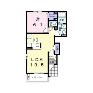 ジャルダンD【1階】の間取り