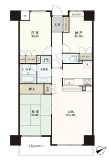 サンクタス西新井【2階】の間取り
