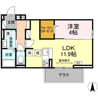 D-ROOMアプロ富士河口湖II【1階】の間取り