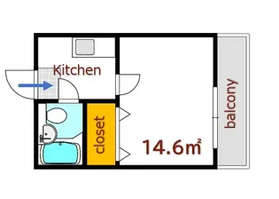 広島県安芸郡府中町鹿籠1【マンション】の間取り