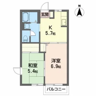 サンベルデ C【2階】の間取り