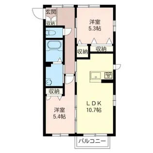 カーサ・クワトロIII【2階】の間取り