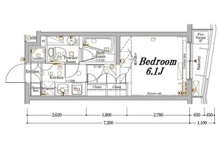 アクサス豊洲アジールコート【5階】の間取り