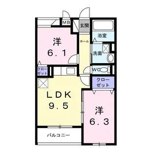 滋賀県大津市稲津1【アパート】の間取り