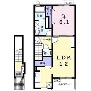 愛知県碧南市権現町3【アパート】の間取り